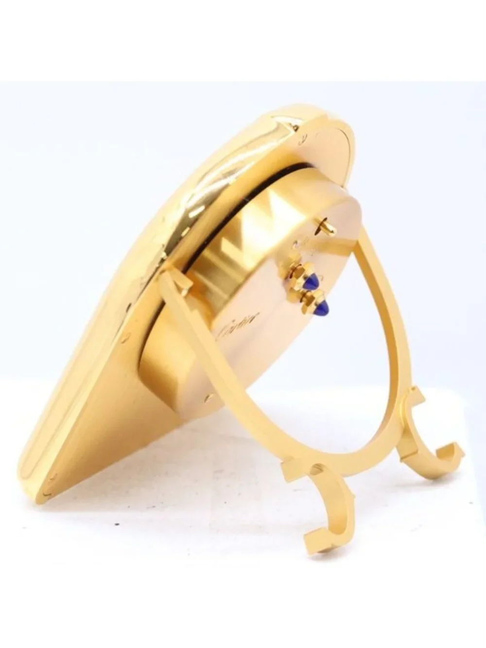 Cartier Calandre Quartz with Alarm White Dial Table Clock